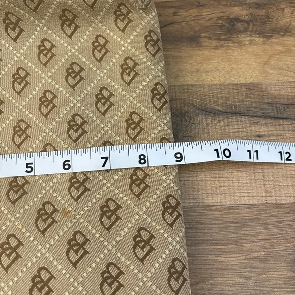 Dooney & Bourke Leather Logo Fabric Satchel Bag Purse Vintage Women’s - Picture 12 of 13